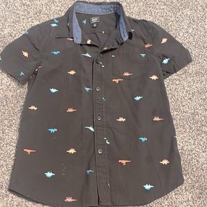 Black with bright colored Dinosaurs size 7